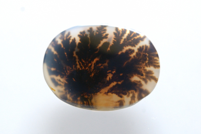 デンドリティックアゲート【16】ルース・カボション　（14×10.5mm）