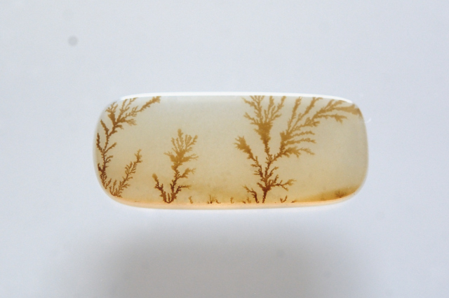 デンドリティックアゲート【18】ルース・カボション　（17×7.5mm）