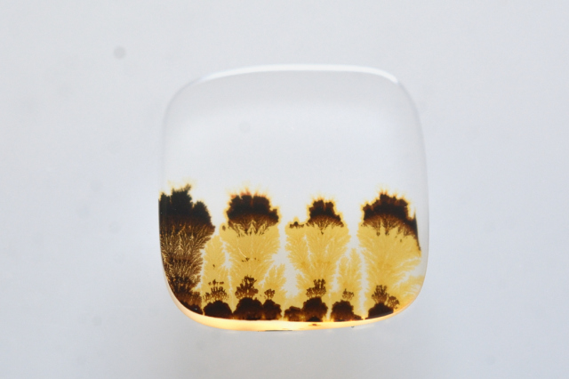 デンドリティックアゲート【19】ルース・カボション　（12.5×12.5mm）