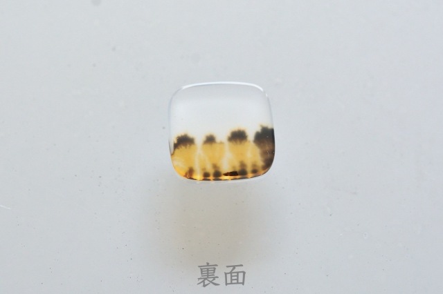 デンドリティックアゲート【19】ルース・カボション　（12.5×12.5mm）