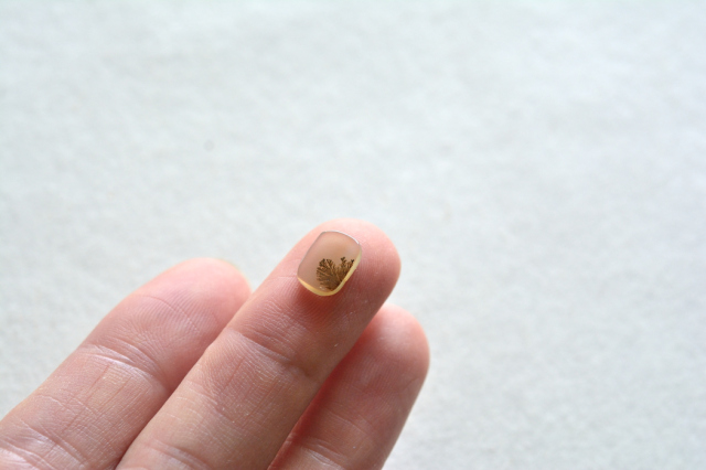 デンドリティックアゲート【23】ルース・カボション　（8.5×6.5mm）
