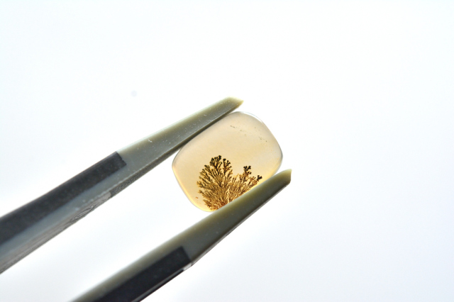 デンドリティックアゲート【23】ルース・カボション　（8.5×6.5mm）