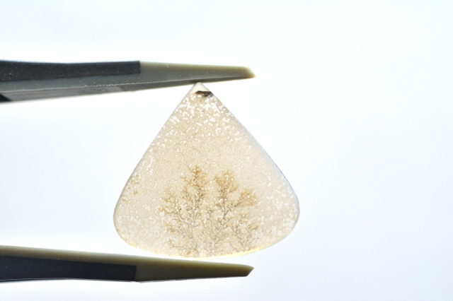 デンドリティックアゲート【25】ルース・カボション　（17.5×18mm）