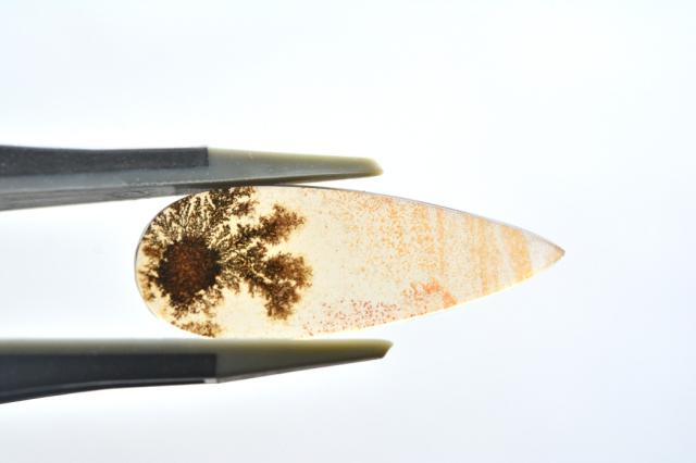 デンドリティックアゲート【26】ルース・カボション　（27.5×10mm）