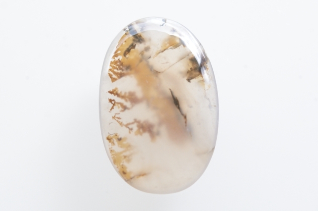デンドリティックアゲート【35】天然石ルース・カボション　（22×14.5mm）