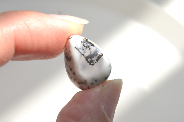 デンドライトオパール【14】ルース・カボション（15.5×11.5mm）