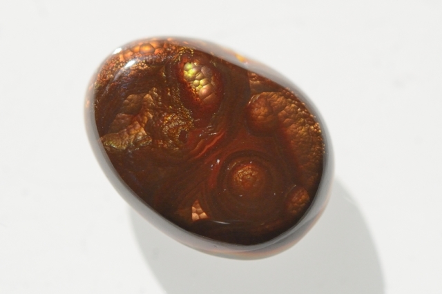 ファイヤーアゲート【3】天然石ルース・カボション（20.5×15mm）