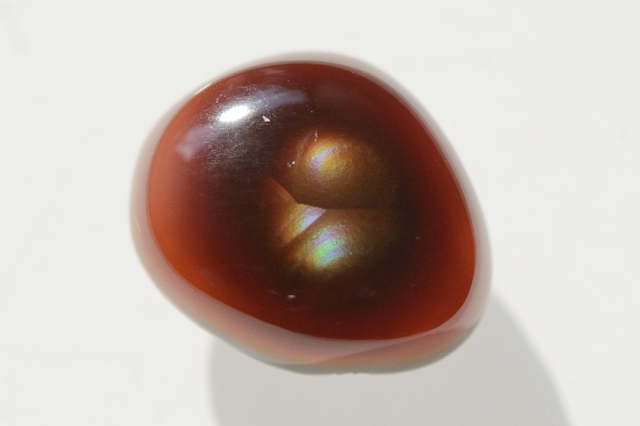 ファイヤーアゲート【5】天然石ルース・カボション（16×13.5mm）