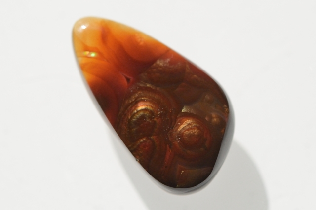 ファイヤーアゲート【10】天然石ルース・カボション（25×14mm）