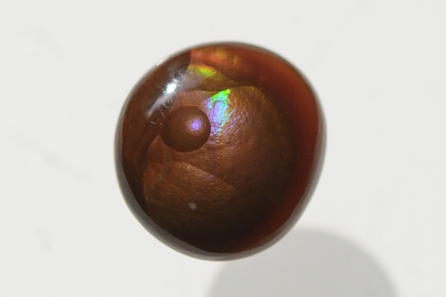 ファイヤーアゲート【12】天然石ルース・カボション（11.5×11mm）