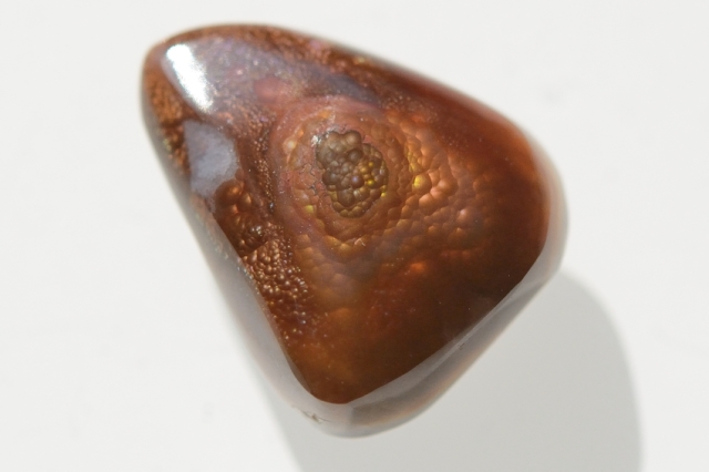 ファイヤーアゲート【15】天然石ルース・カボション（21×17mm）