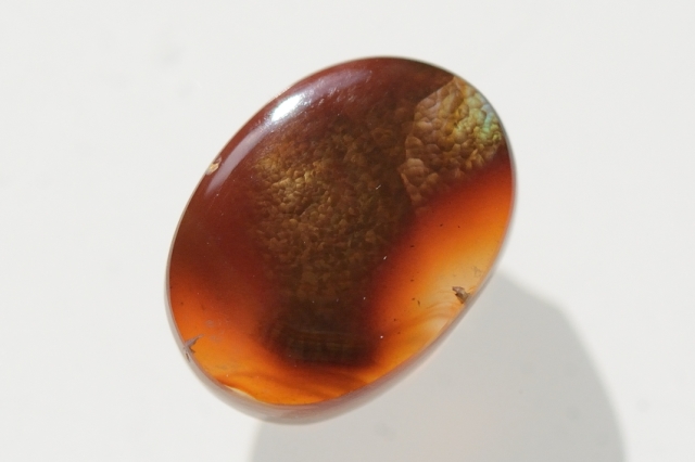 ファイヤーアゲート【16】天然石ルース・カボション（16.5×12mm）