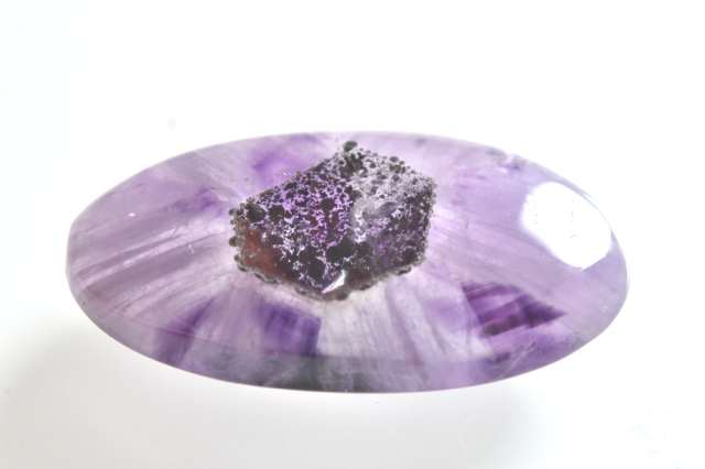 トラピッチェアメジスト（ファントム）【3】ルース・カボション　（34.5×19mm）