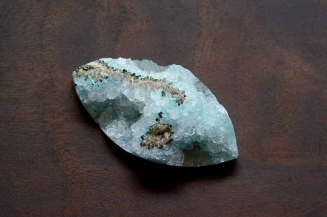 ジェムシリカ・ドゥルージー【8】　天然石ルース・カボション　（43×22mm）