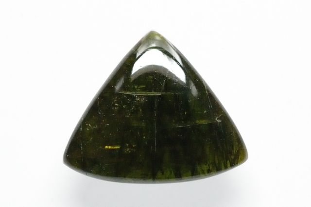 グリーントルマリン【2】天然石ルース・カボション（26×31mm）