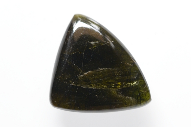 グリーントルマリン【4】天然石ルース・カボション（25×30.5mm）