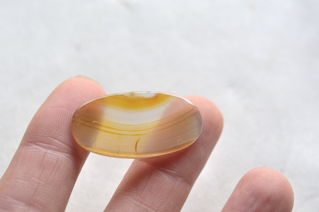 イリスアゲート（レインボーアゲート）【6】ルース・カボション（30.5