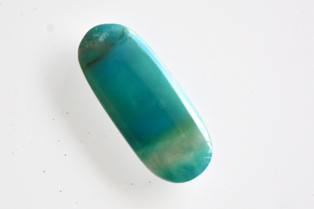 アリゾナ産ジェムシリカ【10】ルース・カボション（22.5×9.5mm）