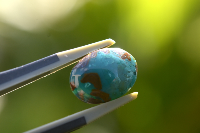 アリゾナ産ジェムシリカ【16】ルース・カボション（13×9.5mm）