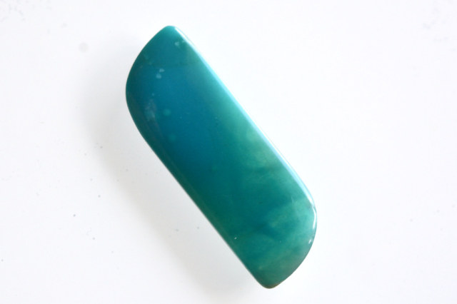 アリゾナ産ジェムシリカ【17】ルース・カボション（29.5×10.5mm）