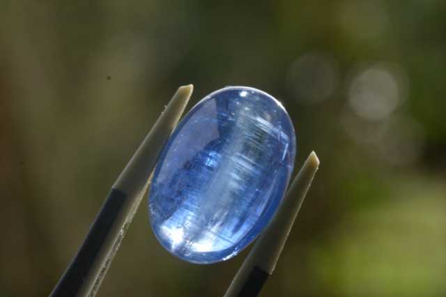 ネパール産カイヤナイト【52】ルース・カボション（16.5×11.5mm）