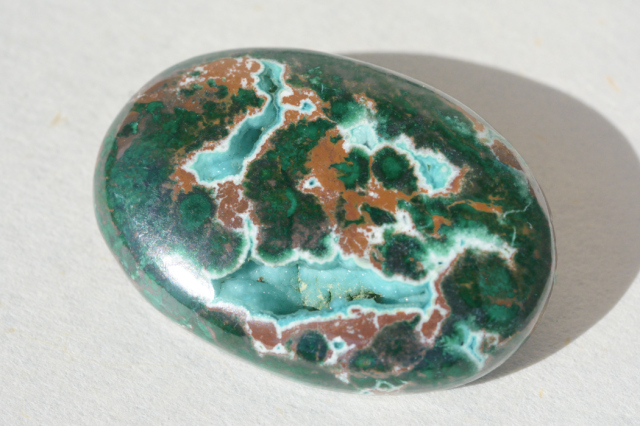 クリソコラ(アースストーン)【9】ルース・カボション（40.5×28mm）
