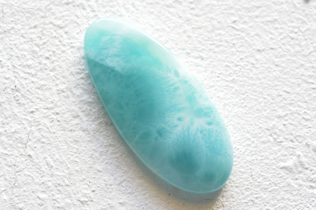 ラリマー　【57】ルース・カボション（42.5×19mm）