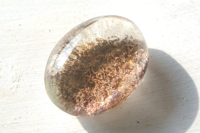 ガーデンクォーツ【35】　ルース・カボション（21.5×16.5mm）