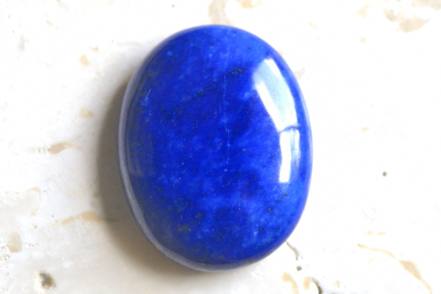 ラピスラズリ【10】　ルース・カボション（21.5×16.5mm）