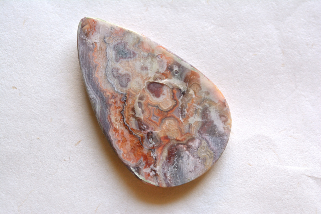 ラグナレースアゲート【9】ルース・カボション（50.5×31mm）