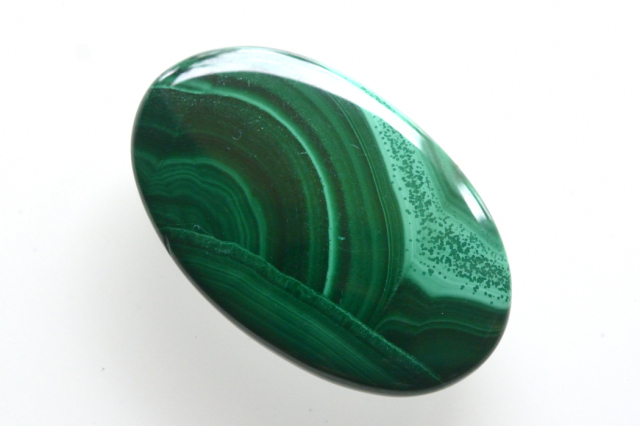 マラカイト【10】ルース・カボション　（33×21mm）