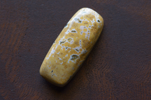 オーシャンジャスパー【45】　ルース・カボション（22.5×9.5mm）