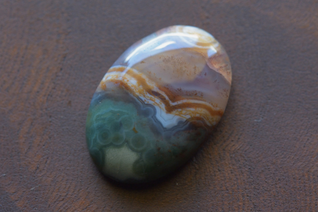 オーシャンジャスパー【58】　ルース・カボション（22×15mm）