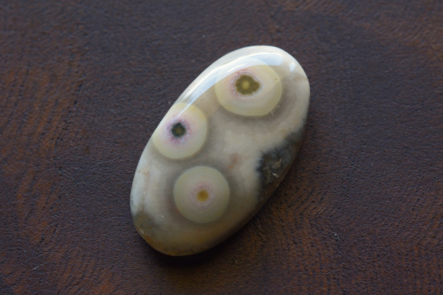 オーシャンジャスパー【60】　ルース・カボション（21×12mm）