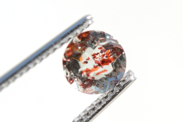 オレゴンサンストーン【7】天然石ルース・カボション　（6×6mm）