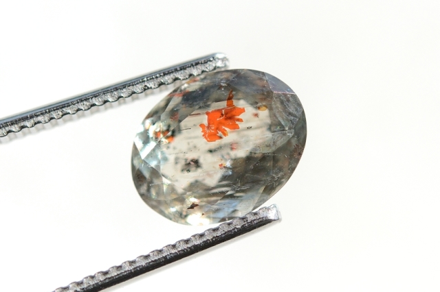 オレゴンサンストーン【12】天然石ルース・カボション　（10.5×8mm）