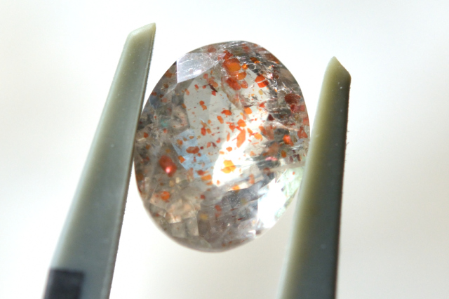 オレゴンサンストーン【22】ルース・カボション　（9×7mm）