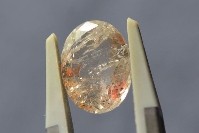オレゴンサンストーン【27】ルース・カボション　（10.5×8.5mm）