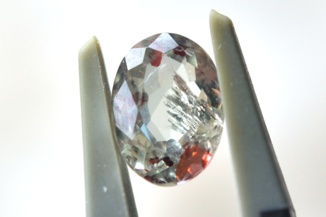 オレゴンサンストーン【28】ルース・カボション　（8×6mm）