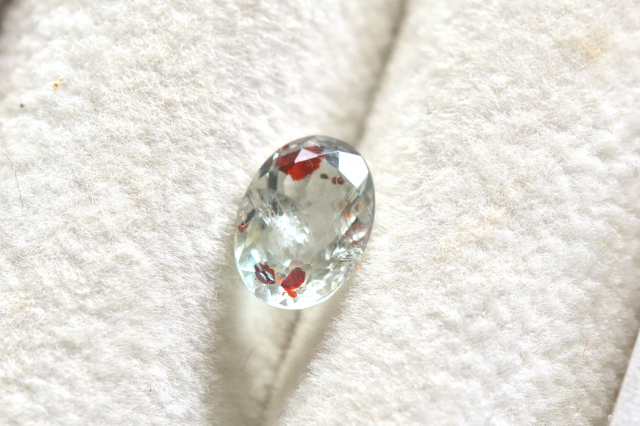 オレゴンサンストーン【28】ルース・カボション　（8×6mm）