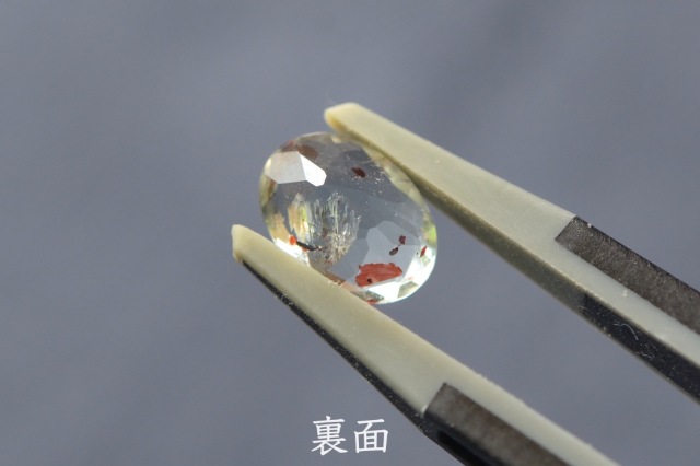 オレゴンサンストーン【28】ルース・カボション　（8×6mm）
