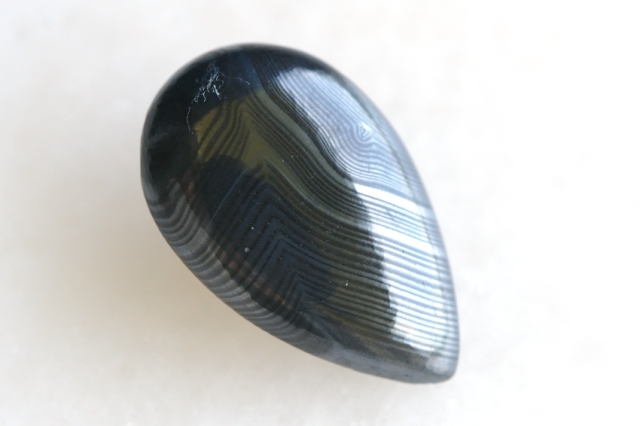 サイロメレーン【10】天然石ルース・カボション（31×19.5mm）