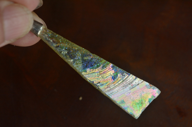 ローマングラス（穴あき）【35】（52.5×14mm）