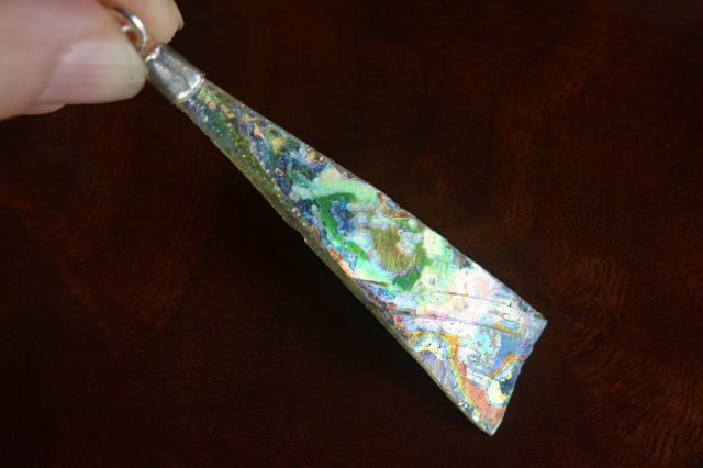 ローマングラス（穴あき）【35】（52.5×14mm）
