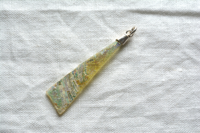 ローマングラス（穴あき）【35】（52.5×14mm）
