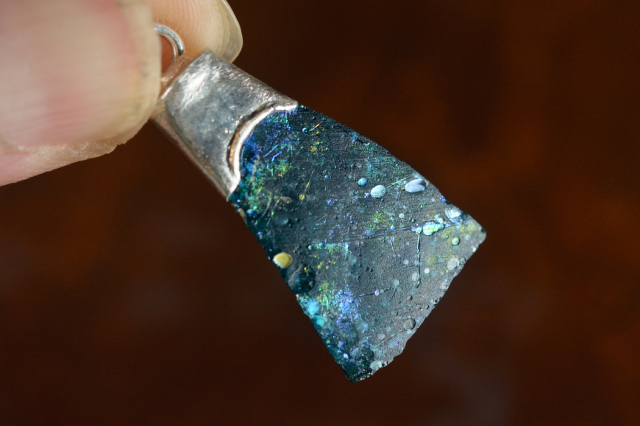 ローマングラス（穴あき）【39】（27×14mm）