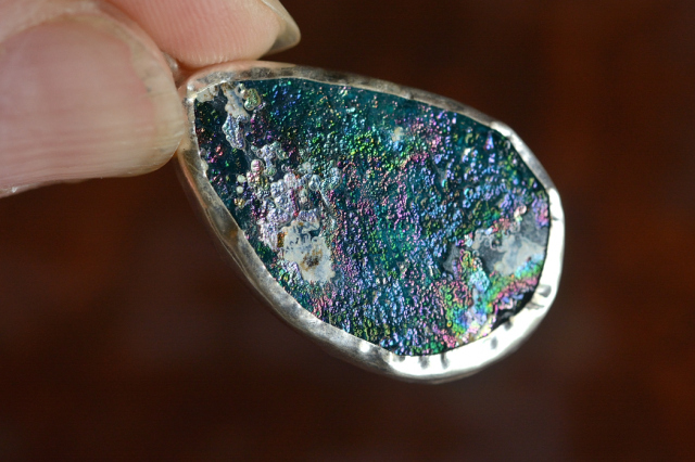 ローマングラス（穴あき）【40】（26.5×17mm）