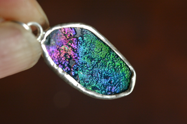 ローマングラス（穴あき）【46】（16×12mm）