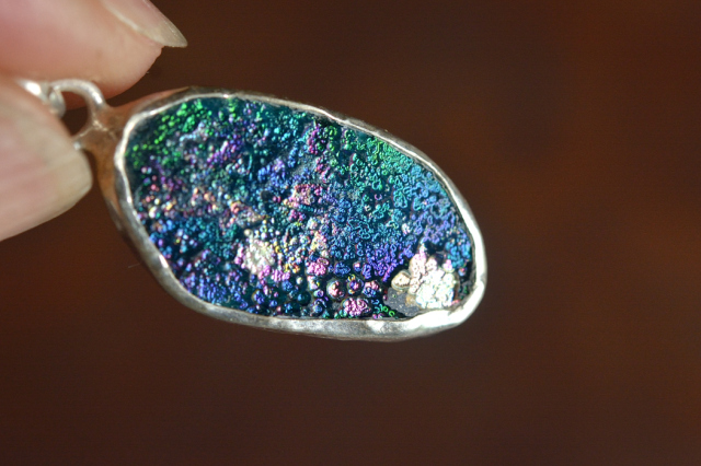 ローマングラス（穴あき）【46】（16×13mm）