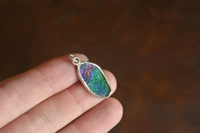 ローマングラス（穴あき）【46】（16×14mm）